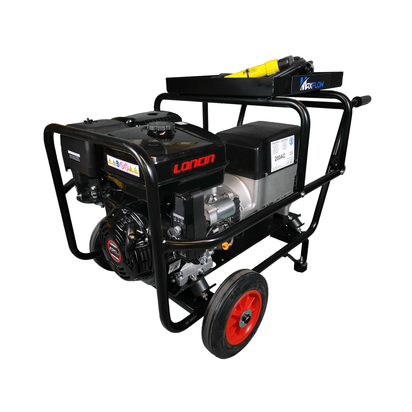 200A [AC] Loncin Welder/Generator - Electric Start [Trolley Frame]