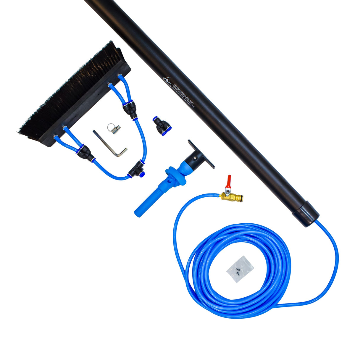 Aquaspray Venom Aquaspray® Venom 22ft [Compact] 100% Carbon Fibre Waterfed Window Cleaning Pole 6-Section