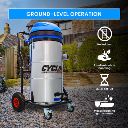 Kiam Products Kiam CYCLONE® All Terrain Gutter Vacuum System 3600W 100L Stainless Steel