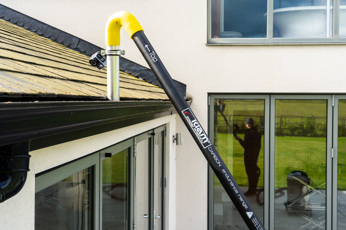 Kiam Products CARBON Fibre Endurance Range Push-fit Gutter Vacuum Pole Kit (51mm Diameter) 20ft-40ft Kits