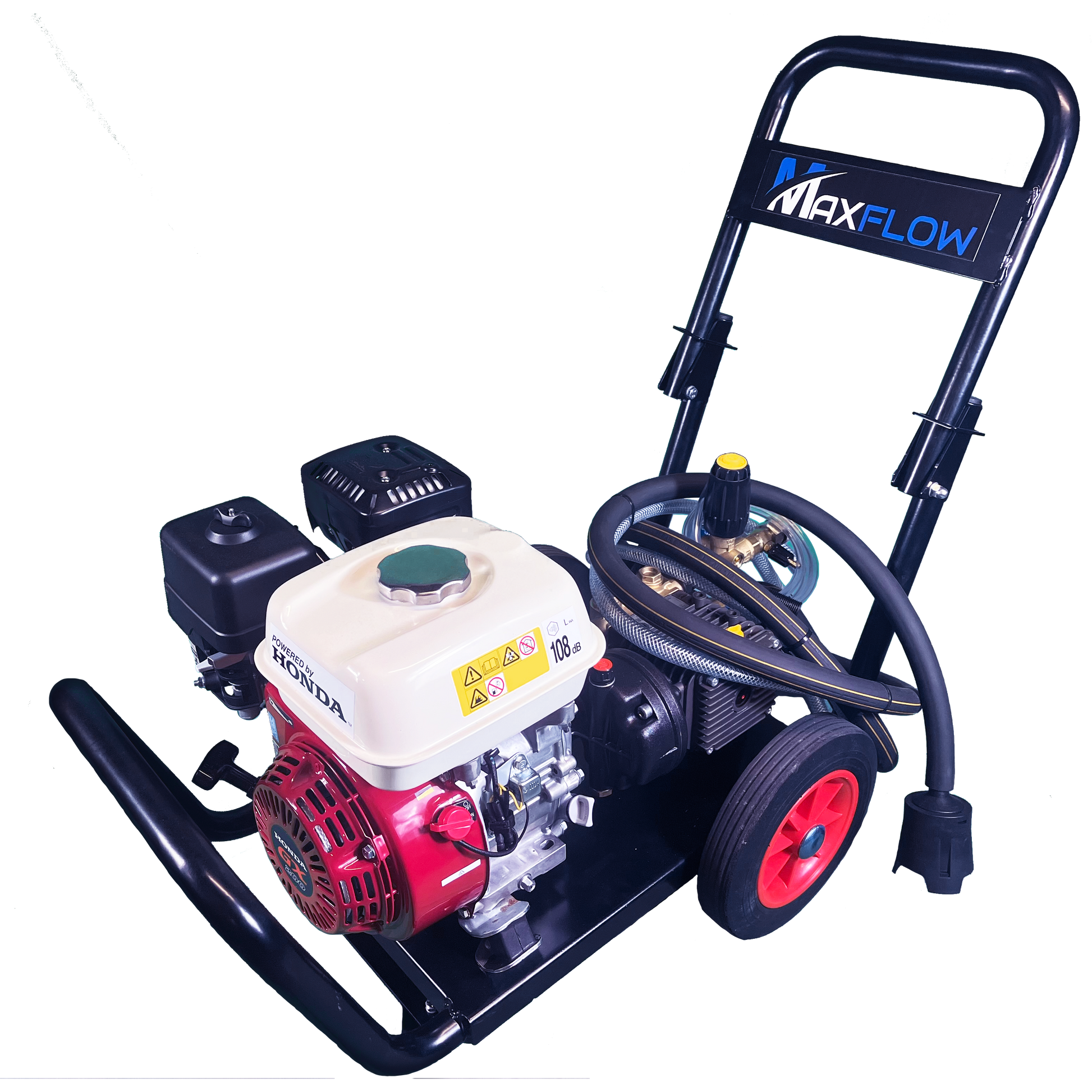 Maxflow Semi-Industrial Pressure Washer - Honda GX200 14 LPM Compact Frame