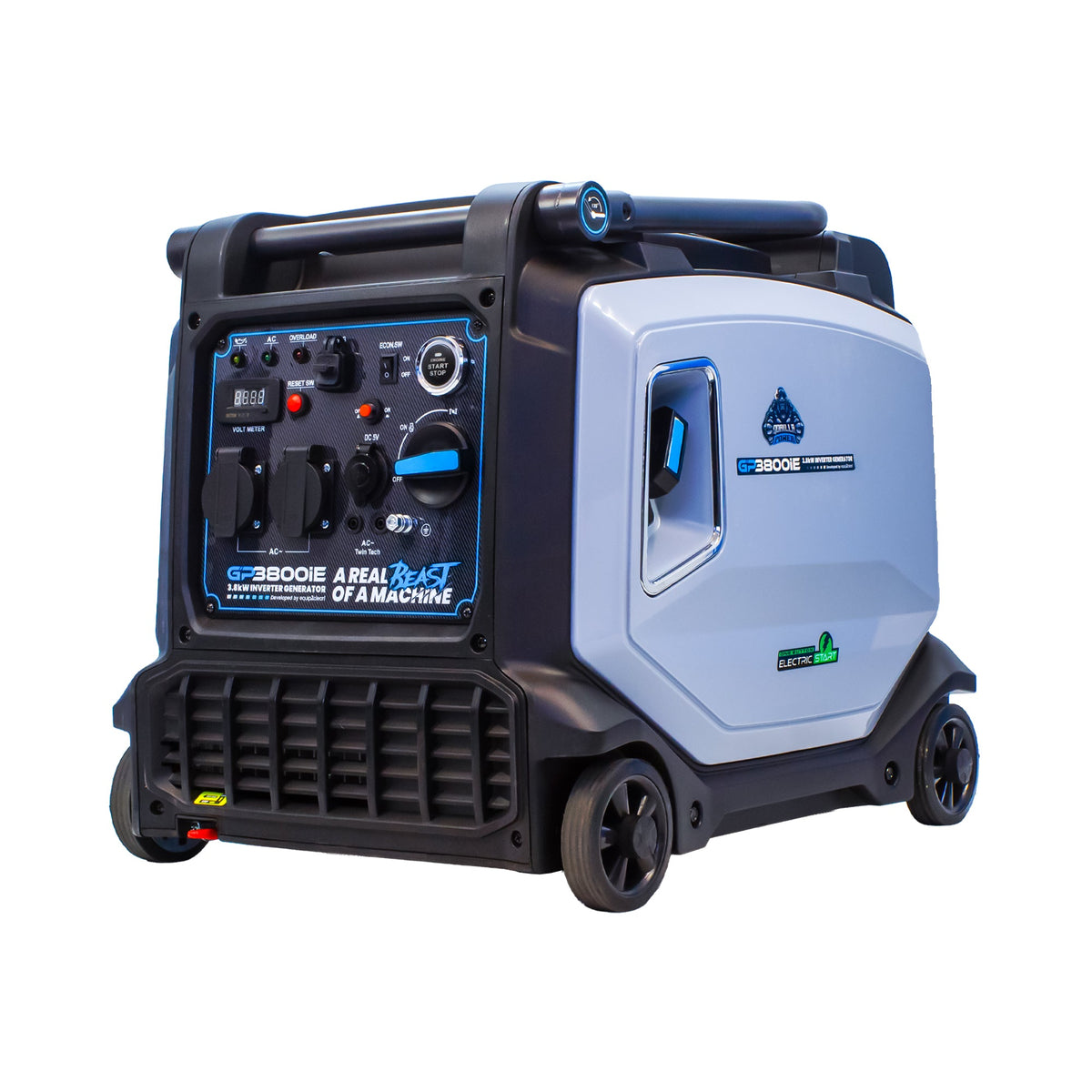 Equip2clean Gorilla Power 3800W Inverter Suitcase Generator with Electric Start - GP3800iE – Reliable Power On-The-Go