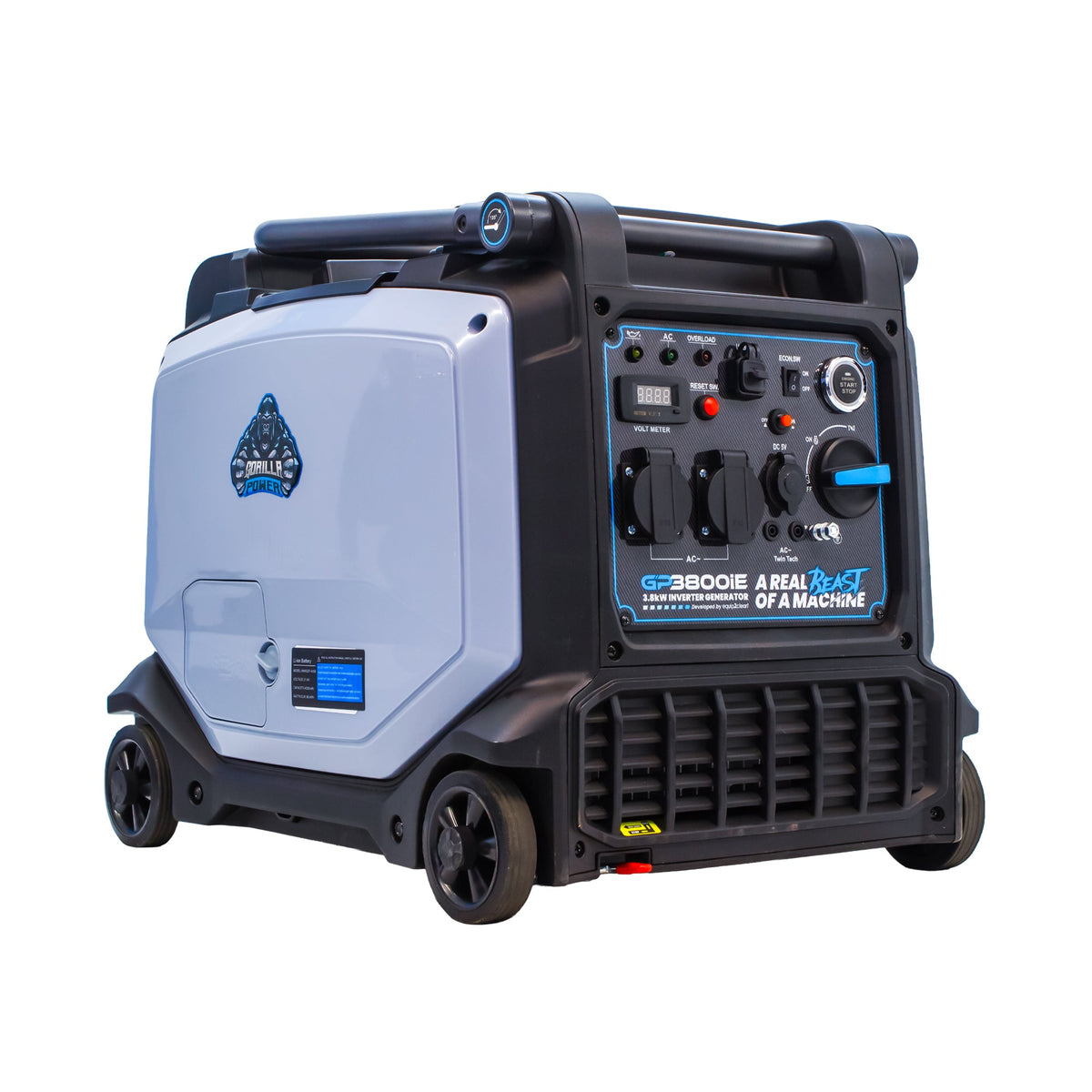 Equip2clean Gorilla Power 3800W Inverter Suitcase Generator with Electric Start - GP3800iE – Reliable Power On-The-Go