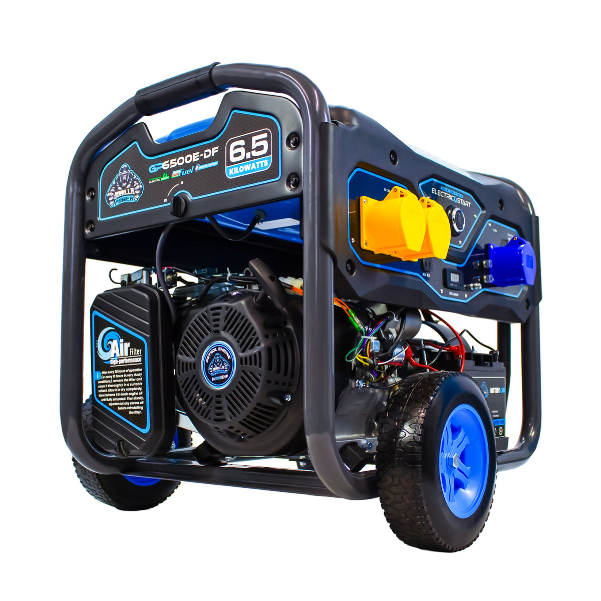 Equip2clean Gorilla Power 6500W Dual-Fuel Generator with Electric Start - GP6500E-DF – High Performance & Versatile Power