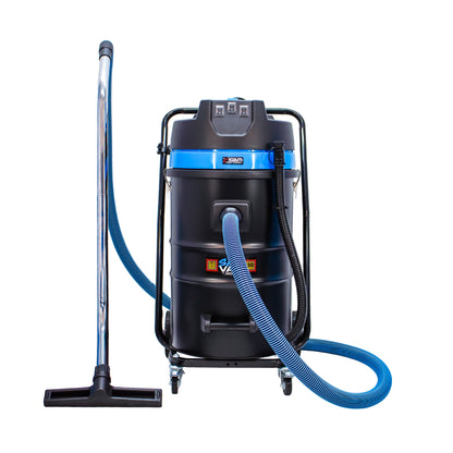 Kiam Products SiteVac® KV80-3F – Triple Motor Warehouse Vacuum (3600W) with Front-Mounted Squeegee