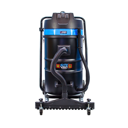 Kiam Products SiteVac® KV80-3F – Triple Motor Warehouse Vacuum (3600W) with Front-Mounted Squeegee