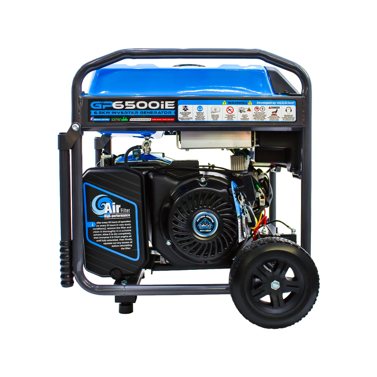 Equip2clean Gorilla Power 6500W Inverter Open Frame Generator with Electric Start - GP6500iE – High Performance & Fuel Efficient