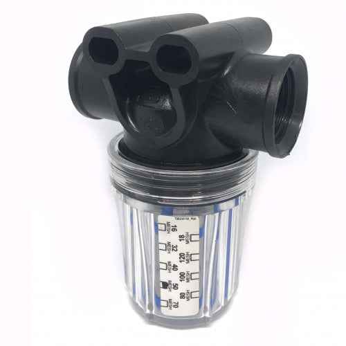 3/4" Clear Glass Bowl In-Line Filter (KM) - New Code = 00070-00189