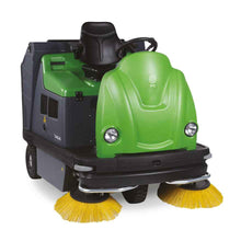 IPC 1404E Ride On 58" Battery Powered Sweeper - 150ltr