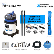 SkyVac Internal 27 240V Vacuum with Elevate Clamped Pole Package