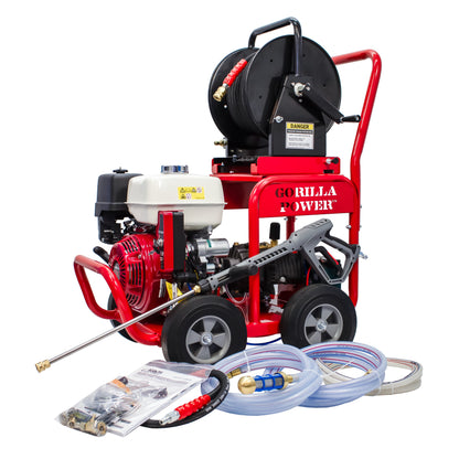 Kiam Products Kiam GORILLA POWER® 3200PSI 21LPM 13HP Petrol Pressure Washer Honda GX390 Engine