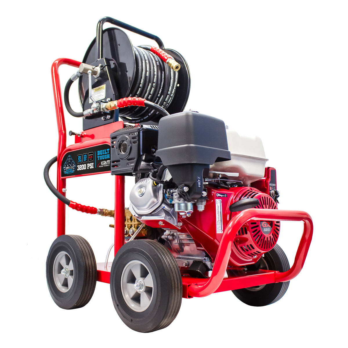 Kiam Products Kiam GORILLA POWER® 3200PSI 21LPM 13HP Petrol Pressure Washer Honda GX390 Engine