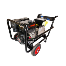 14HP Loncin Recoil Start Generator, 8.0KVA Max, Trolley Frame + Top Box 4 Sockets - AVR