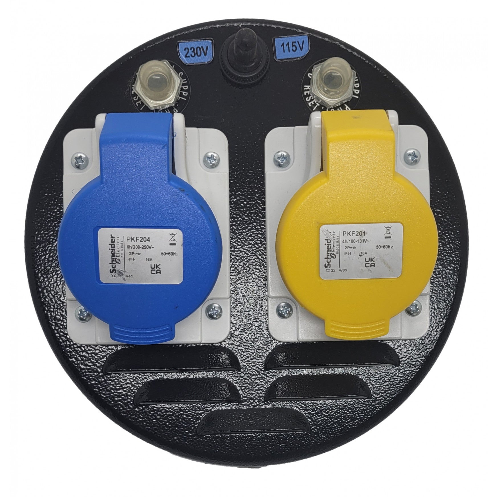 S16W END SOCKETS - 1 X 230V & 1 X 110V