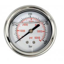 400 Bar Metal Gauge Back Feed 63mm