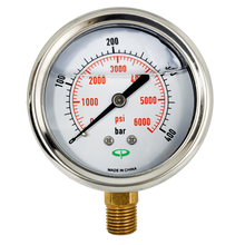 400 Bar Metal Bottom Feed Gauge 63mm