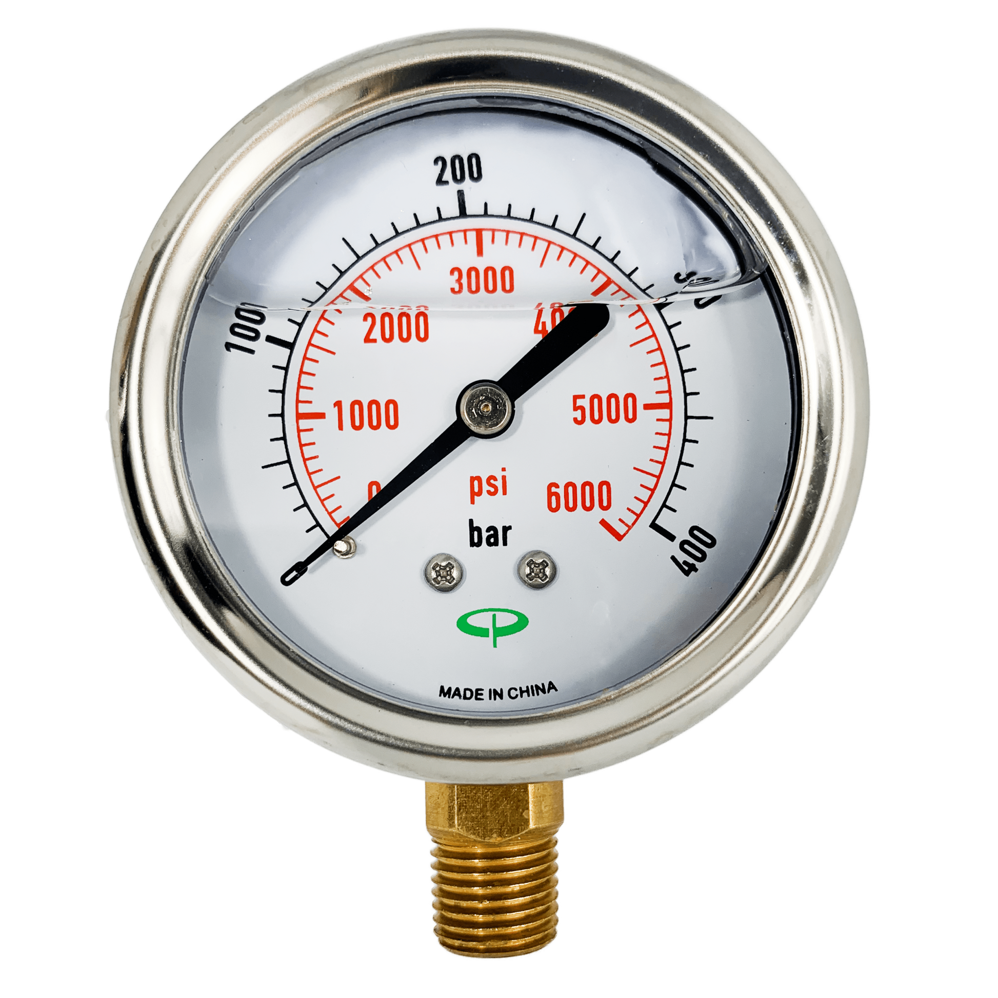 400 Bar Metal Bottom Feed Gauge 63mm