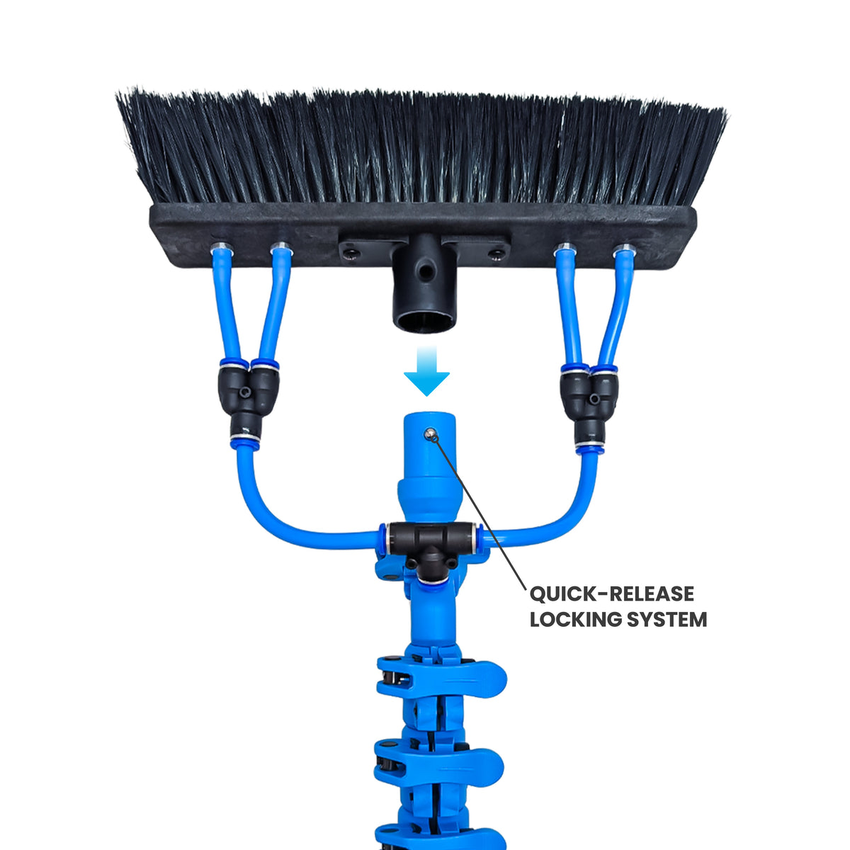Aquaspray Venom Aquaspray® Venom 22ft [Compact] 100% Carbon Fibre Waterfed Window Cleaning Pole 6-Section