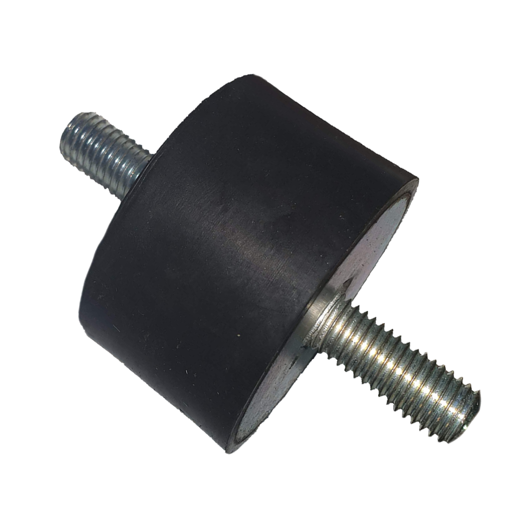 Rubber Mounting 50 x 30 M10 x 25MM, Male - Male (60 Shore)