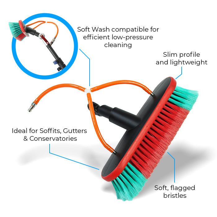 SkyVac Soft Wash Brush for Fascias, Soffits and Conservatories