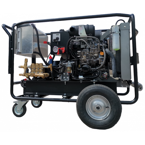 Maxflow Industrial Diesel Pressure Washer – Yanmar 3 Cylinder Water Cooled 40LPM 200 Bar Trolley Frame