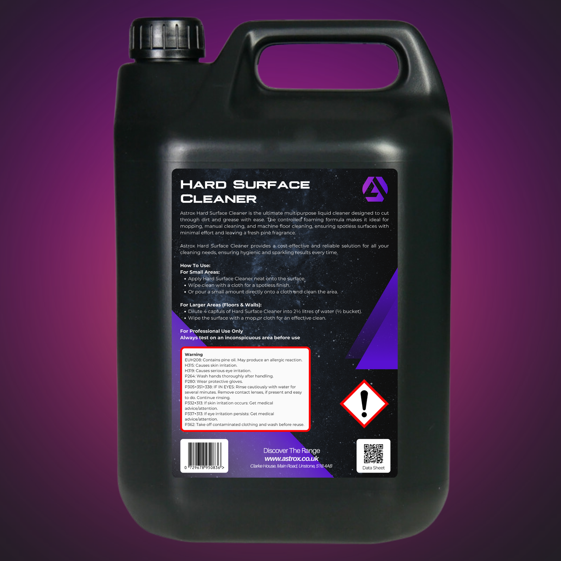 Astrox Hard Surface Cleaner - 5 Litres - Commercial Cleaning Machines Ltd