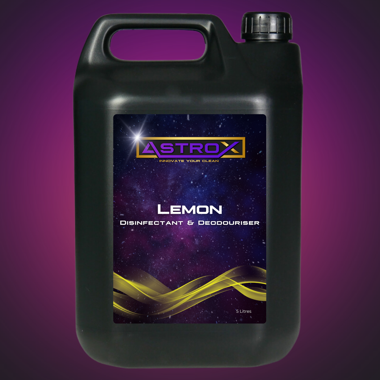 Astrox Lemon Disinfectant and Deodouriser - 5 Litres - Commercial Cleaning Machines Ltd