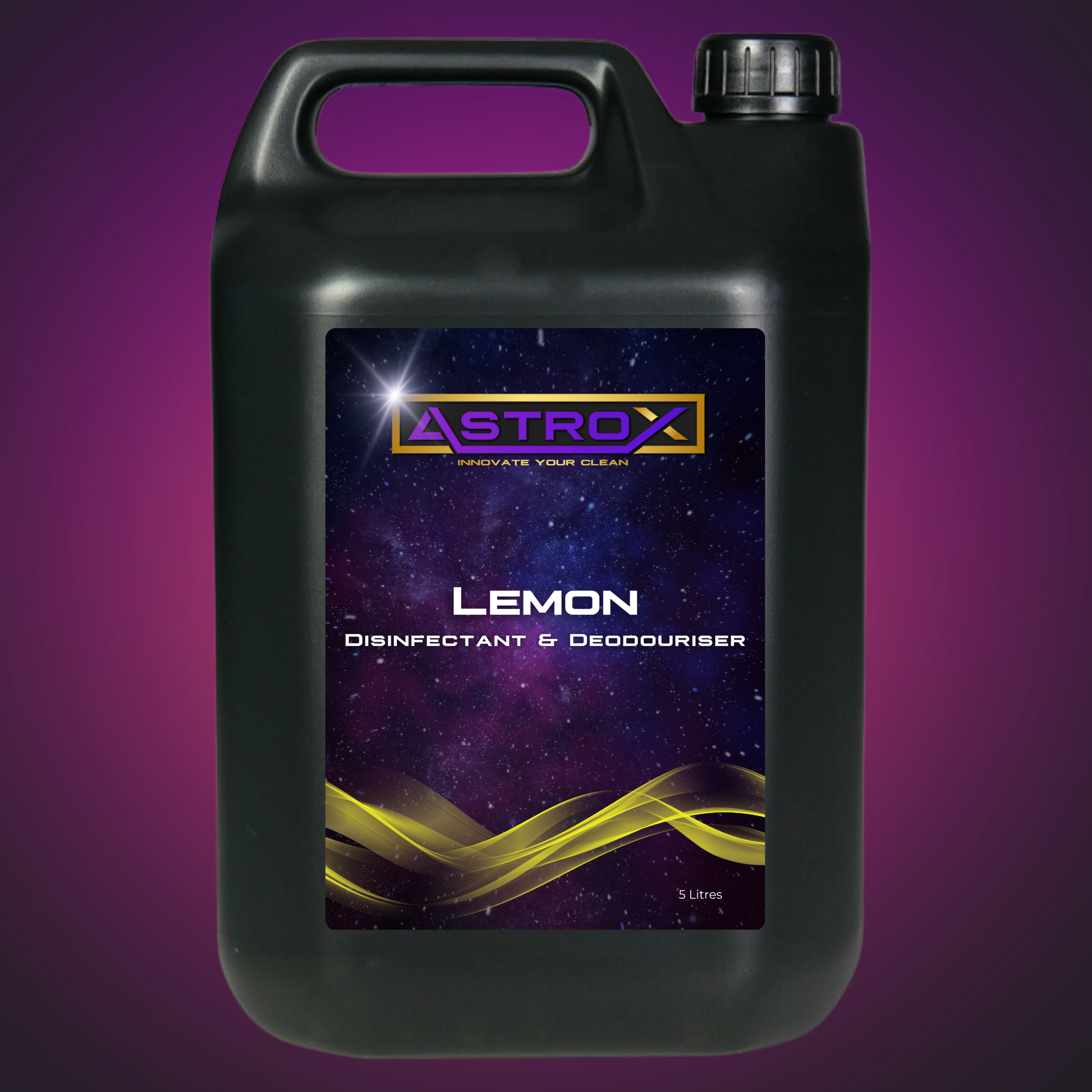 Astrox Lemon Disinfectant and Deodouriser - 5 Litres - Commercial Cleaning Machines Ltd