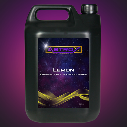 Astrox Lemon Disinfectant and Deodouriser - 5 Litres - Commercial Cleaning Machines Ltd