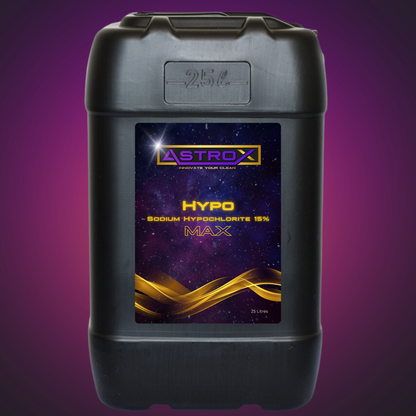Astrox MAX Hypo Sodium Hypochlorite 15% - 5 / 20 Litres - Commercial Cleaning Machines Ltd