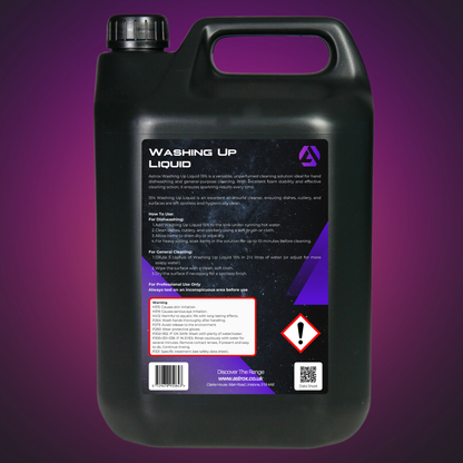 Astrox Washing Up Liquid 10% Active - 5 Litres - Commercial Cleaning Machines Ltd