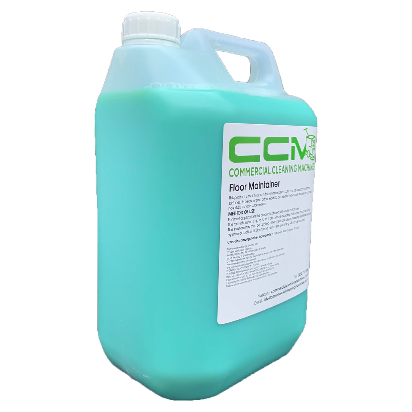 CCM Floor Maintainer - 5 Litres - Leaves a Highly Polished Low Slip Surface - Commercial Cleaning Machines Ltd