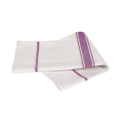 Centre Stripe Glass Cloth 50x76cm - 5 Packs of 50 - Commercial Cleaning Machines Ltd
