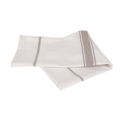 Centre Stripe Glass Cloth 50x76cm - 5 Packs of 50 - Commercial Cleaning Machines Ltd