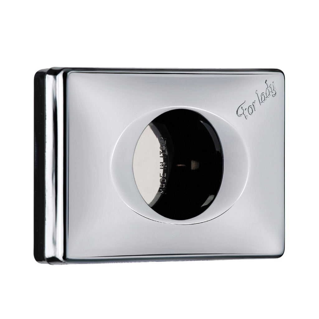 Chrome Sanitary Bag Dispenser - Commercial Cleaning Machines Ltd