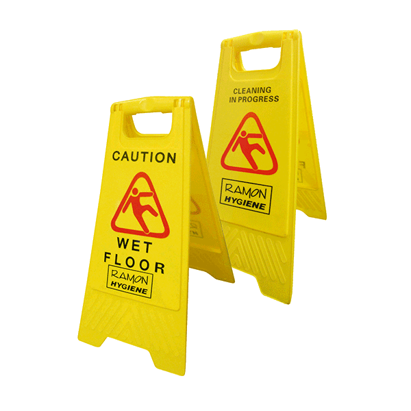 Dual Warning ‘A’ Frame Sign - 60cm x 30cm - Commercial Cleaning Machines Ltd