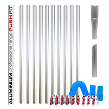 Kiam Products Gutter Vacuum Pole Kits Lightweight Aerospace Aluminium (51mm Diameter) 20-40ft
