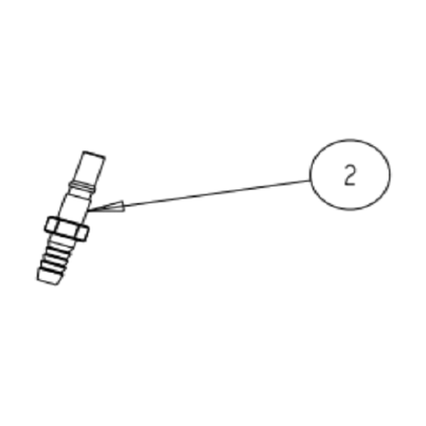 Truvox 02-3449-0000 male coupling connector - parts diagram, reference 2