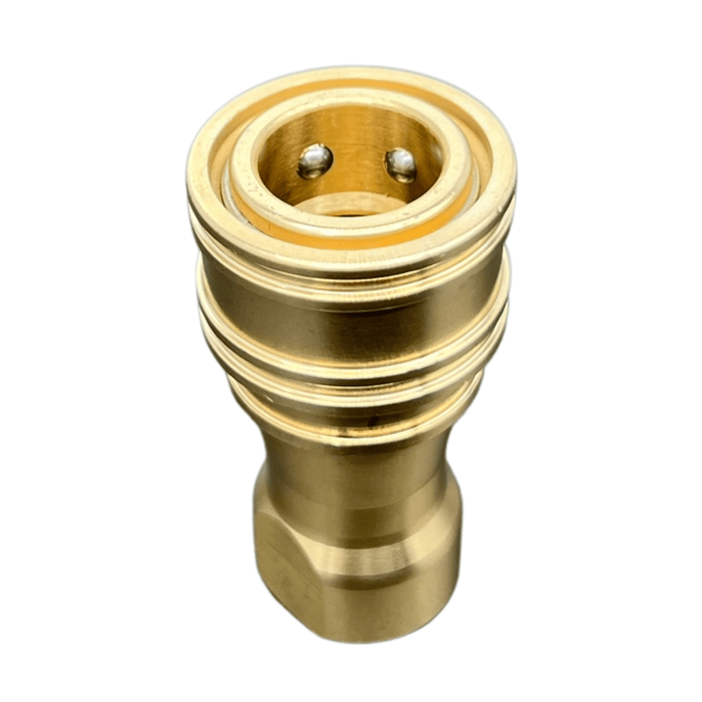 Female Brass Quick Connect Socket - Fits Most Commercial Carpet Cleaners