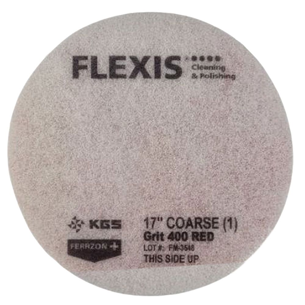 Flexis Ferrzon Diamond Floor Pads - Red Coarse 400 - Pack of 2 - Commercial Cleaning Machines Ltd