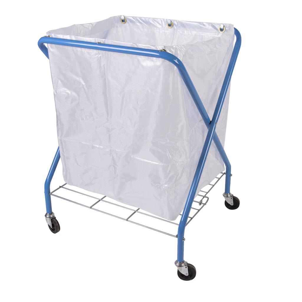 Folding Waste Cart & Translucent Vinyl Bag