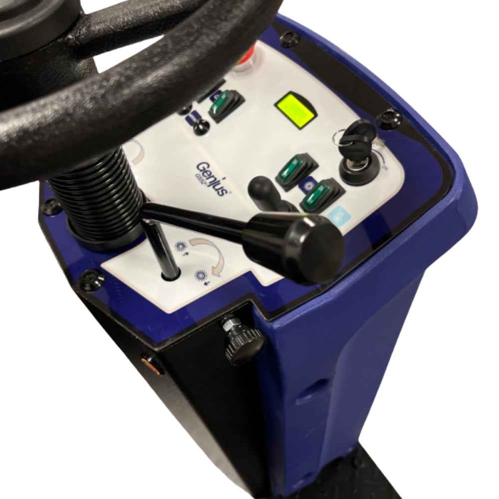 Genius GS52B Pro Ride On 52" Battery Powered Sweeper - 100ltr