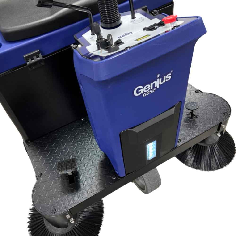 Genius GS52B Pro Ride On 52" Battery Powered Sweeper - 100ltr