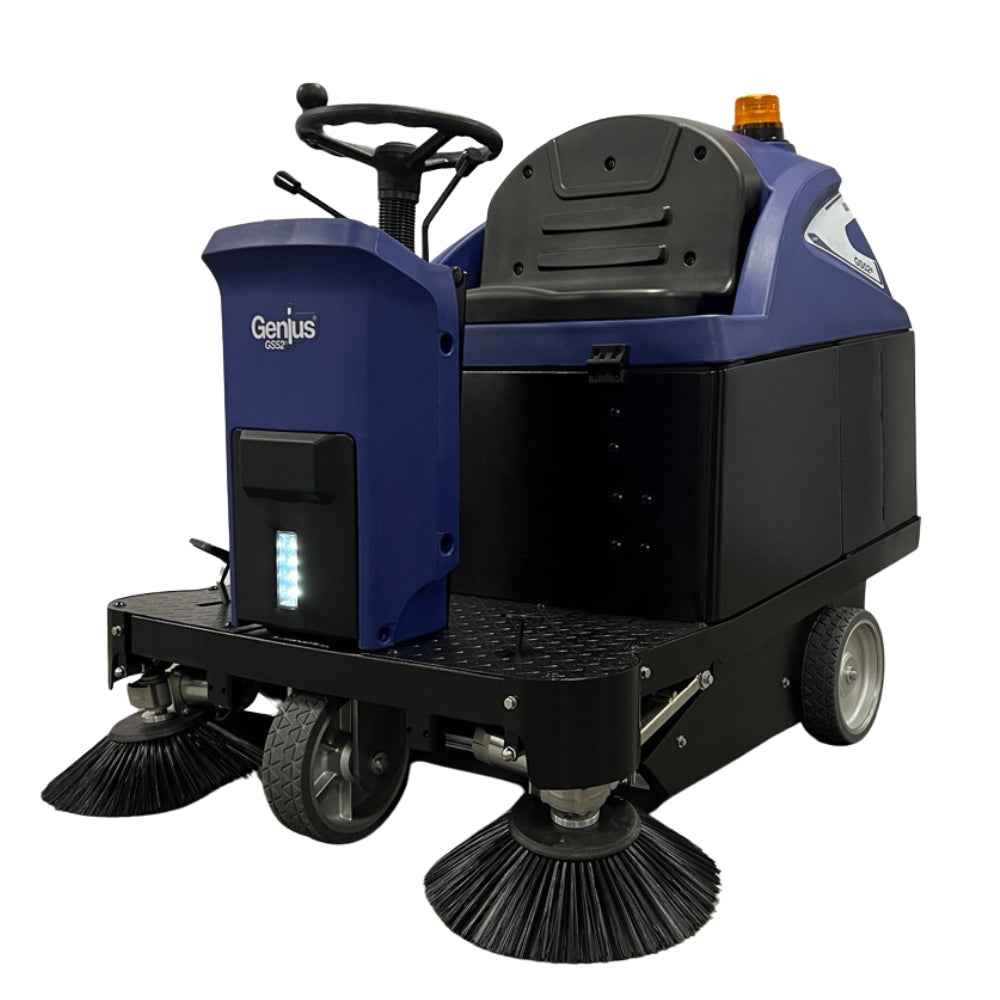 Genius GS52B Pro Ride On 52" Battery Powered Sweeper - 100ltr