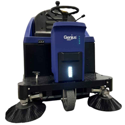 Genius GS52B Pro Ride On 52" Battery Powered Sweeper - 100ltr