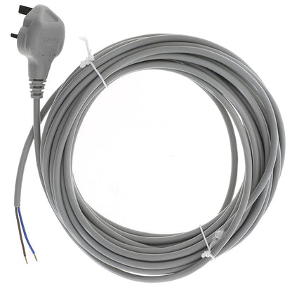 Grey 10m Mains Power Cable For Sebo Vacuum Cleaners - 10m - Commercial Cleaning Machines Ltd