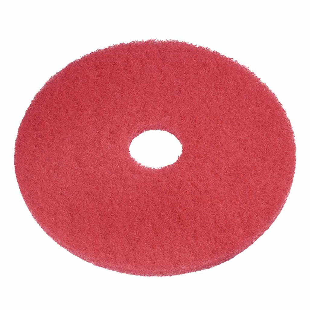 High Quality Red Floor Pads - Box Of 5 -  Red Pads - Commercial Cleaning Machines Ltd