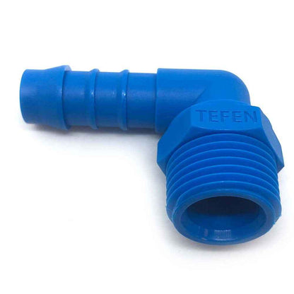 1/2" Male Thread 1/2" Barb Plastic 90 Degree Hose Tail