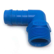 3/4" Male Thread 1/2" Barb Plastic 90 Degree Hose Tail