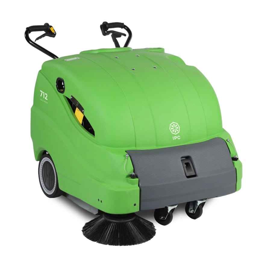 IPC 712 Large 90cm, 50 Litre Powered Sweeper With Vacuum - 105Ah